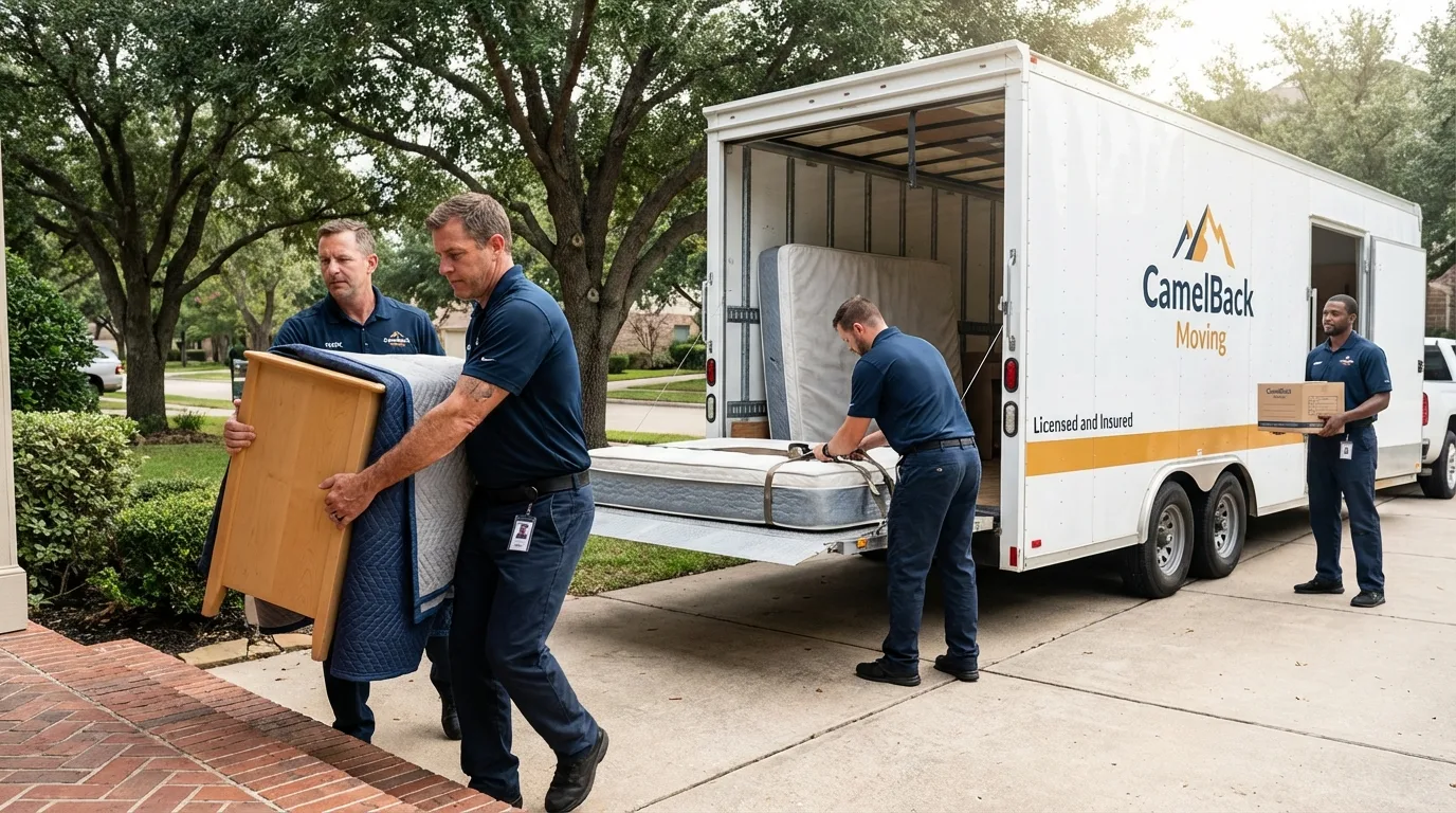 Crew loading residential truck for cross-state move from Rockaway, NJ
